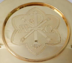 Solid silver gilt antique French Gothic Chalice.